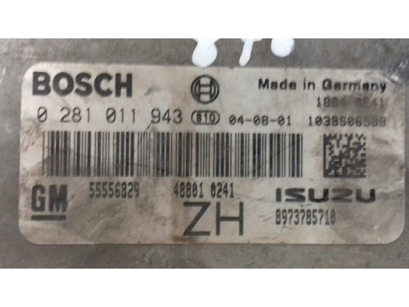 Recambio de centralita motor uce para opel astra h berlina cosmo referencia OEM IAM 8973785710 0281011943 BOSCH