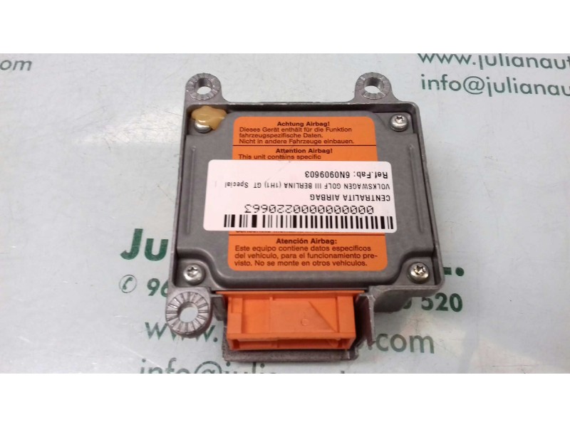 Recambio de centralita airbag para volkswagen golf iii berlina (1h1) gt special referencia OEM IAM 6N0909603 5WK4137 