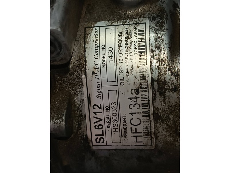 Recambio de compresor aire acondicionado para peugeot 206 berlina xs-line referencia OEM IAM HS300323 SL6V12 SIGMA