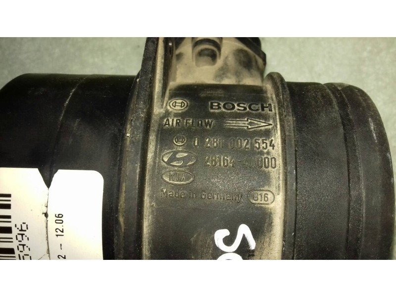 Recambio de caudalimetro para kia sorento 2.5 crdi ex referencia OEM IAM 0281002554 281644A000 BOSCH