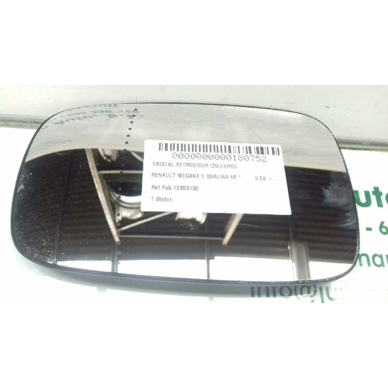 Recambio de cristal retrovisor izquierdo para renault megane ii berlina 5p authentique referencia OEM IAM 12353130  TERMICO
