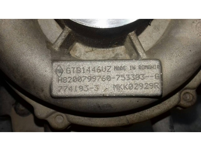 Recambio de turbocompresor para renault megane iii berlina 5 p dynamique referencia OEM IAM GTB1446VZ H8200799760 GARRETT