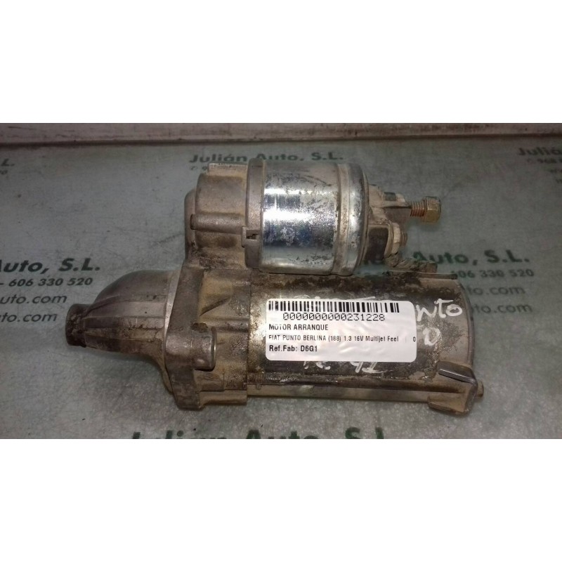 Recambio de motor arranque para fiat punto berlina (188) 1.3 16v multijet feel referencia OEM IAM D6G1 46823548 VALEO