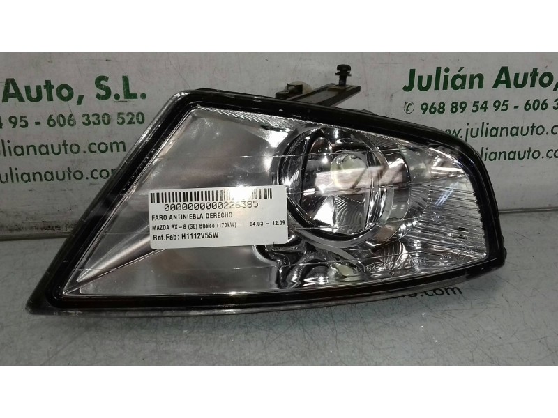 Recambio de faro antiniebla derecho para mazda rx-8 (se) básico (170kw) referencia OEM IAM H1112V55W  