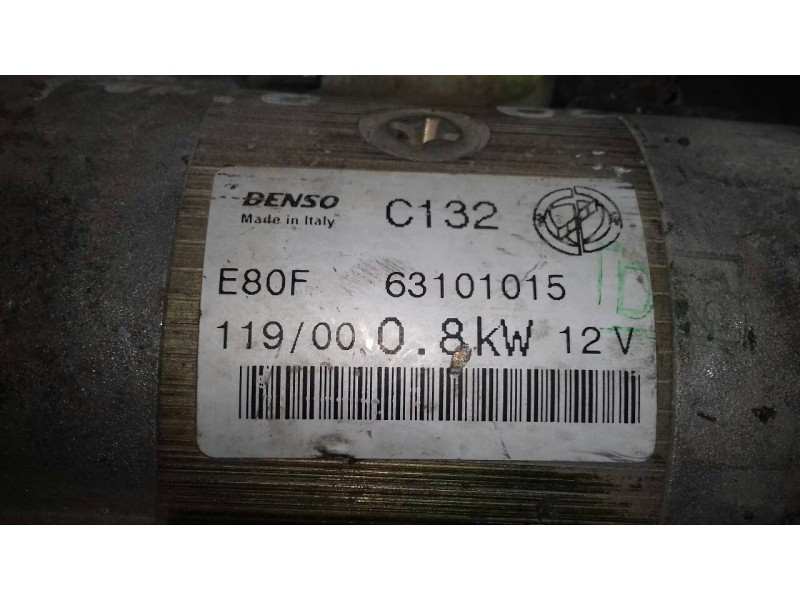 Recambio de motor arranque para fiat punto berlina (176) 60 sx referencia OEM IAM C132 63101015 E80F