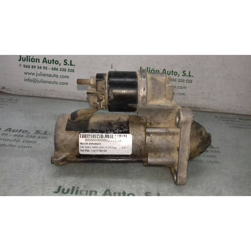 Recambio de motor arranque para fiat doblo cargo (223) 1.9 jtd furg. referencia OEM IAM 11017790125  