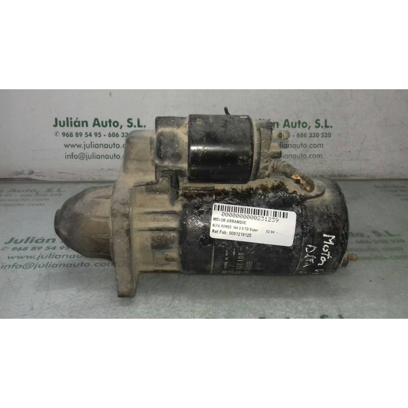 Recambio de motor arranque para alfa romeo 164 2.5 td super referencia OEM IAM 0001218125  BOSCH