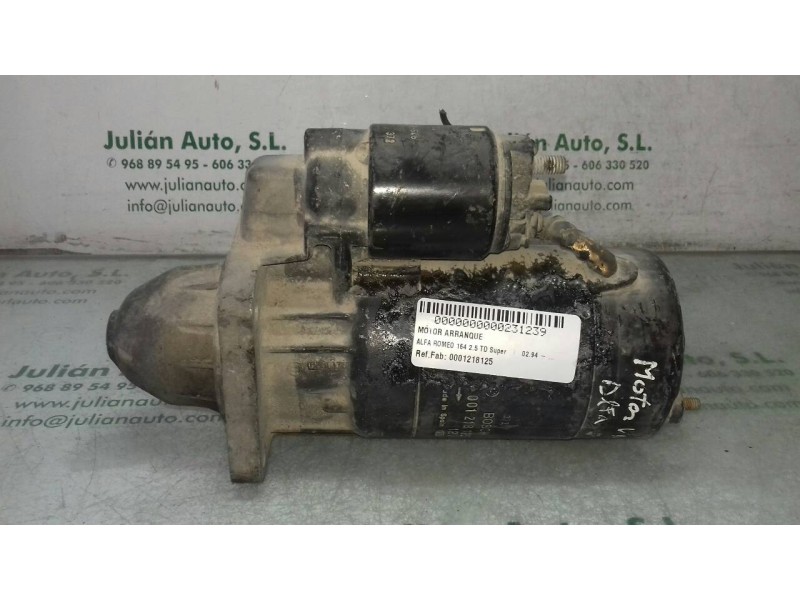 Recambio de motor arranque para alfa romeo 164 2.5 td super referencia OEM IAM 0001218125  BOSCH