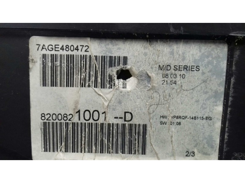 Recambio de cuadro instrumentos para renault clio iii exception 2 referencia OEM IAM 8200821001D 2RPF10A855A VISTEON