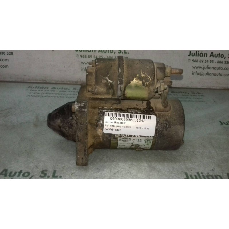 Recambio de motor arranque para fiat brava (182) 16v 80 sx referencia OEM IAM C132 18199 E80E