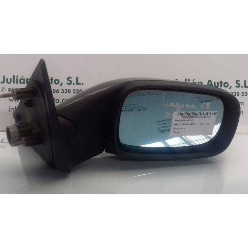 Recambio de retrovisor derecho para renault laguna ii (bg0) referencia OEM IAM 262270  ELECTRICO