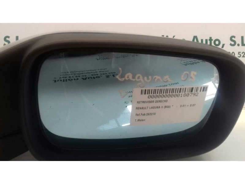 Recambio de retrovisor derecho para renault laguna ii (bg0) referencia OEM IAM 262270  ELECTRICO