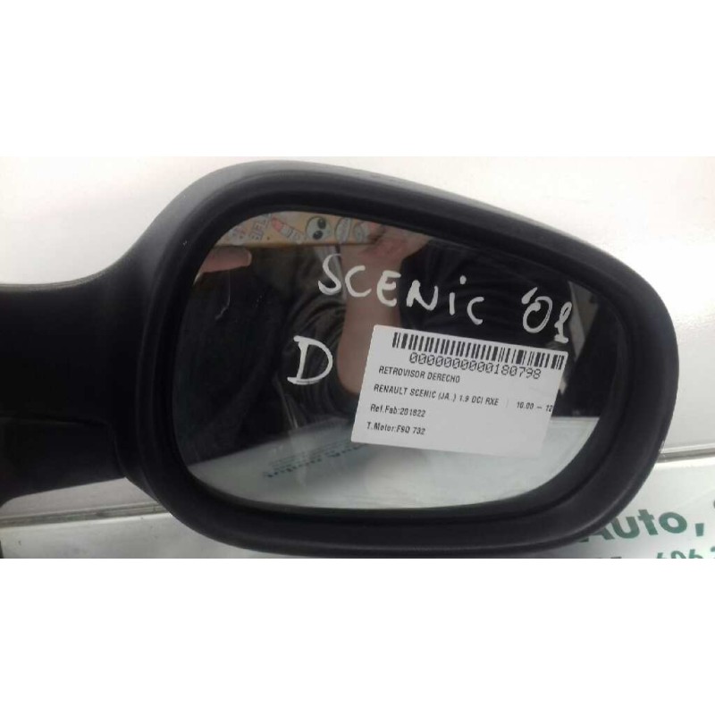 Recambio de retrovisor derecho para renault scenic (ja..) 1.9 dci rxe referencia OEM IAM 201822 7700431543 ELECTRICO