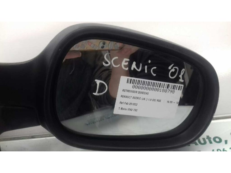 Recambio de retrovisor derecho para renault scenic (ja..) 1.9 dci rxe referencia OEM IAM 201822 7700431543 ELECTRICO