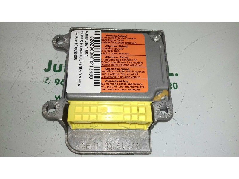 Recambio de centralita airbag para volkswagen passat berlina (3b2) comfortline referencia OEM IAM 6Q0909605B 5WK42869 SME