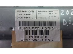 Recambio de airbag lateral delantero izquierdo para mercedes-benz clase c (w202) berlina 2.5 diesel cat referencia OEM IAM A1708 2