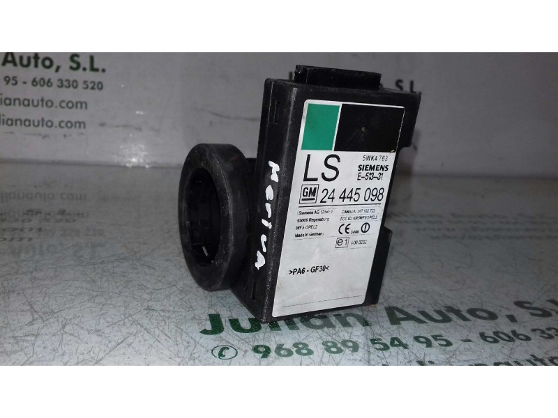Recambio de centralita inmovilizador para opel meriva cosmo referencia OEM IAM 24445098 5WK4763 SIEMENS