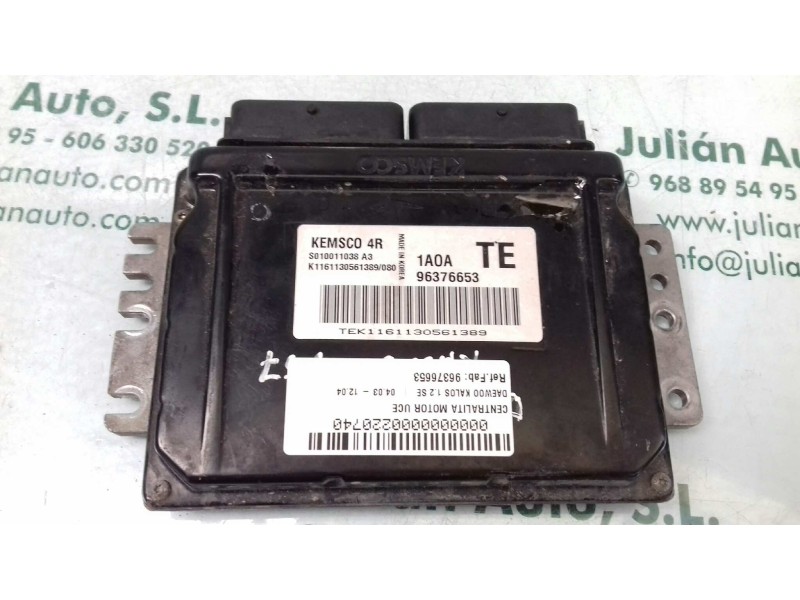 Recambio de centralita motor uce para daewoo kalos 1.2 se referencia OEM IAM 96376653 S010011038A3 KEMSCO