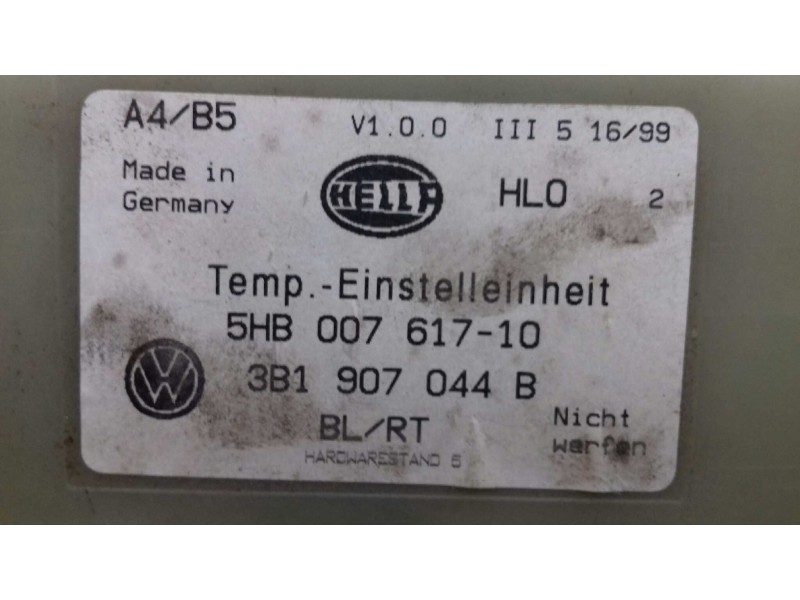 Recambio de mando climatizador para volkswagen passat berlina (3b2) comfortline referencia OEM IAM 3B1907044B 5HB00761710 HELLA