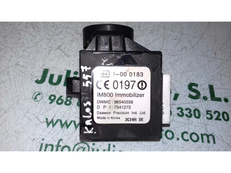 Recambio de centralita inmovilizador para daewoo kalos 1.2 se referencia OEM IAM 96540559 7541273 