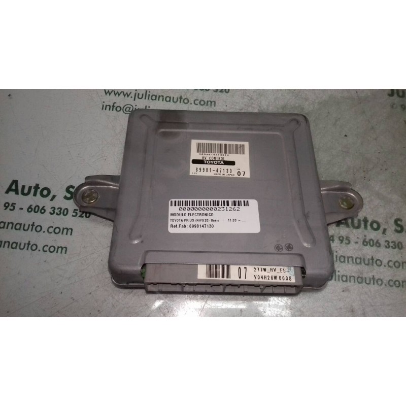 Recambio de modulo electronico para toyota prius (nhw20) basis referencia OEM IAM 8998147130 V04H26W0008 89981471301