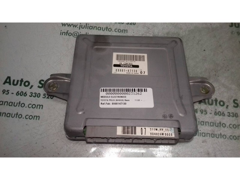 Recambio de modulo electronico para toyota prius (nhw20) basis referencia OEM IAM 8998147130 V04H26W0008 89981471301