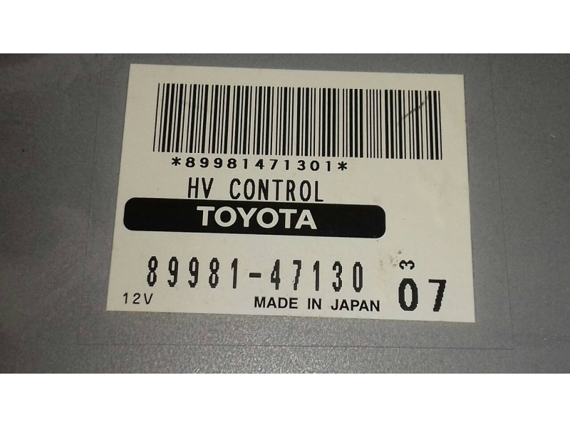 Recambio de modulo electronico para toyota prius (nhw20) basis referencia OEM IAM 8998147130 V04H26W0008 89981471301