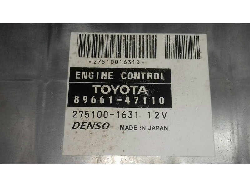 Recambio de centralita motor uce para toyota prius (nhw20) basis referencia OEM IAM 8966147110 2751001631 DENSO