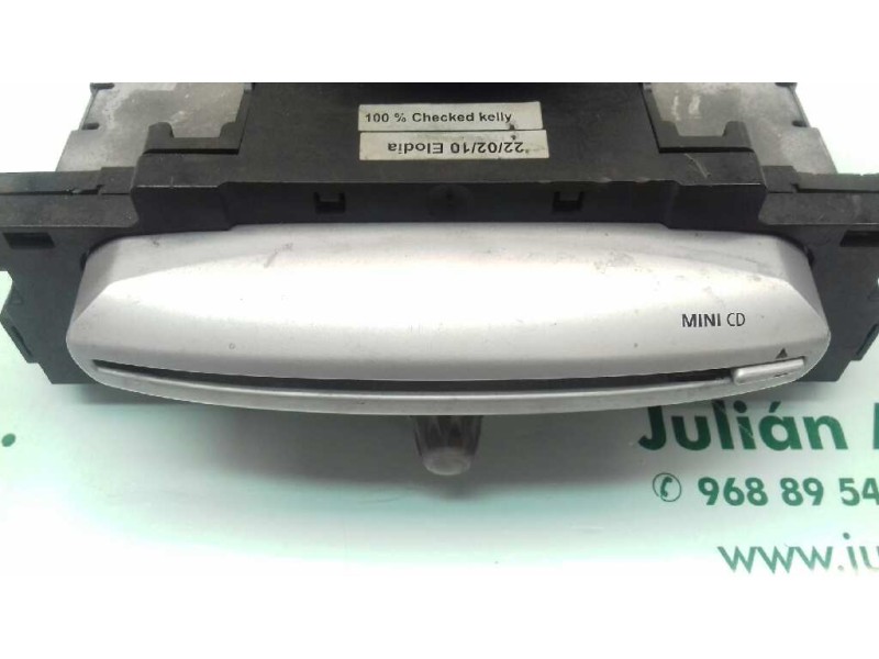 Recambio de sistema audio / radio cd para bmw mini (r56) one referencia OEM IAM RG26338450 3455681 