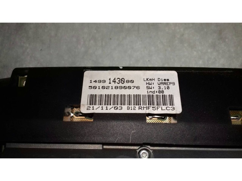 Recambio de cuadro instrumentos para lancia phedra (180) 2.2 jtd referencia OEM IAM 1499143000 501021890076 503550080221