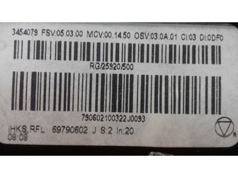 Recambio de mando calefaccion / aire acondicionado para bmw mini (r56) one referencia OEM IAM 3454079 RG25920500 69790602
