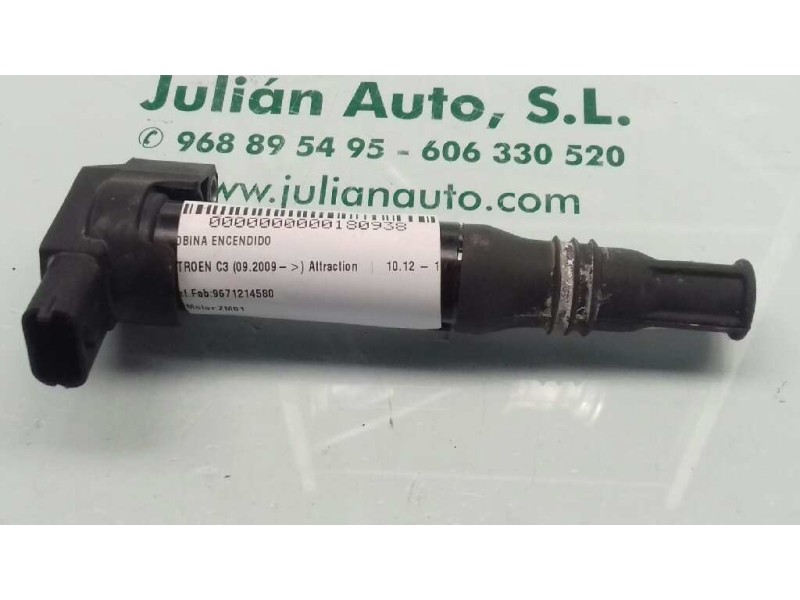 Recambio de bobina encendido para citroen c3 attraction referencia OEM IAM 9671214580 28211913 DELPHI