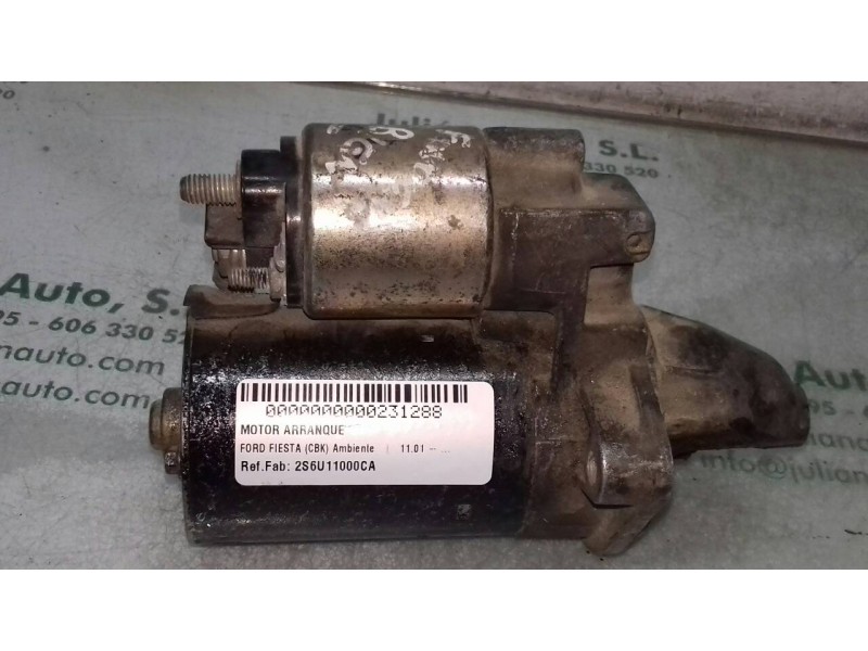 Recambio de motor arranque para ford fiesta (cbk) ambiente referencia OEM IAM 2S6U11000CA 0001107407 BOSCH