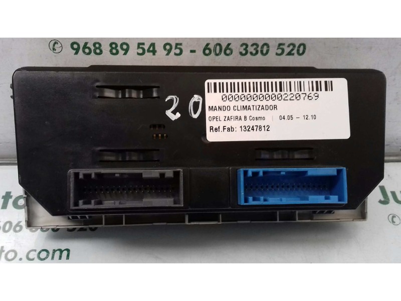 Recambio de mando climatizador para opel zafira b cosmo referencia OEM IAM 13247812 90151309 