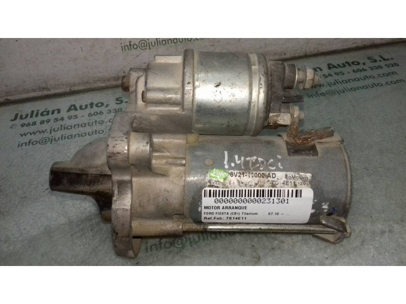 Recambio de motor arranque para ford fiesta (cb1) titanium referencia OEM IAM TS14E11 8V2111000AD VALEO