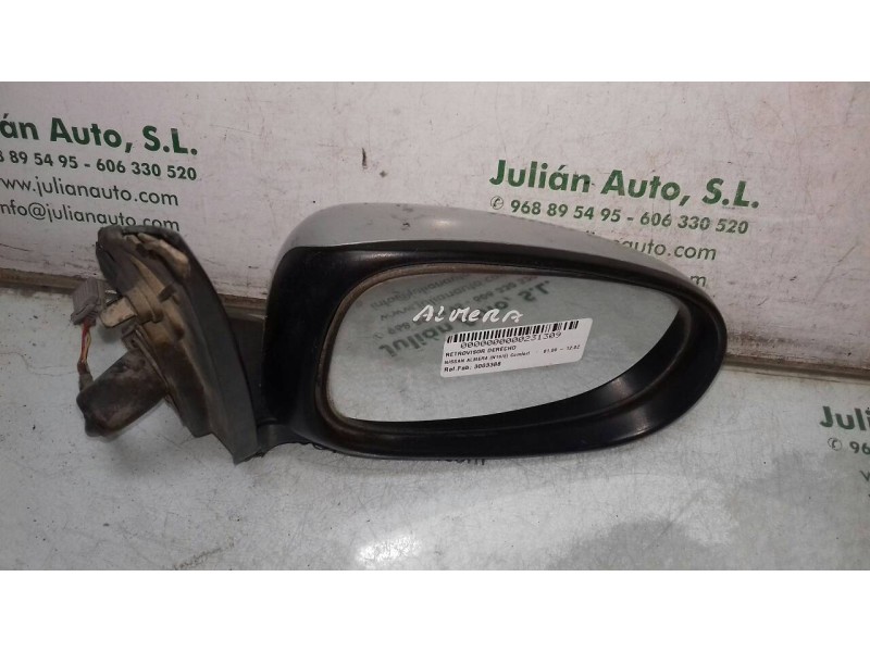Recambio de retrovisor derecho para nissan almera (n16/e) comfort referencia OEM IAM 3003388  ELECTRICO