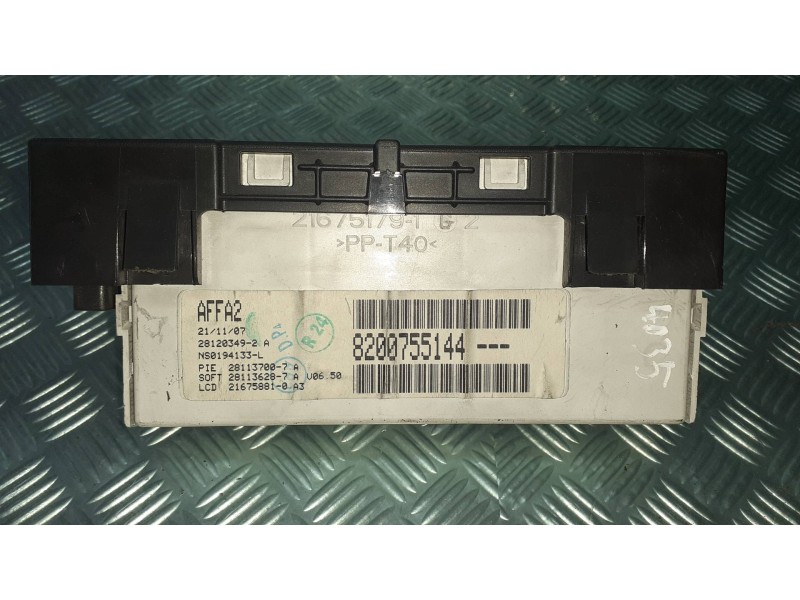 Recambio de pantalla multifuncion para renault kangoo dynamique referencia OEM IAM 8200755144 281203492A 216751791