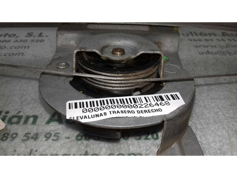 Recambio de elevalunas trasero derecho para renault scenic ii authentique referencia OEM IAM 117374 0675D4 ELECTRICO