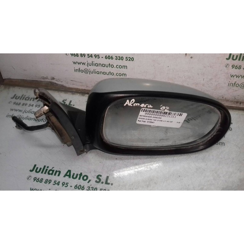 Recambio de retrovisor derecho para nissan almera tino (v10m) 2.0 16v cat referencia OEM IAM 015541  ELECTRICO