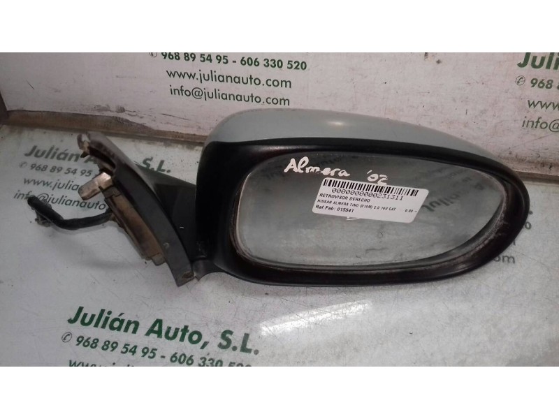Recambio de retrovisor derecho para nissan almera tino (v10m) 2.0 16v cat referencia OEM IAM 015541  ELECTRICO