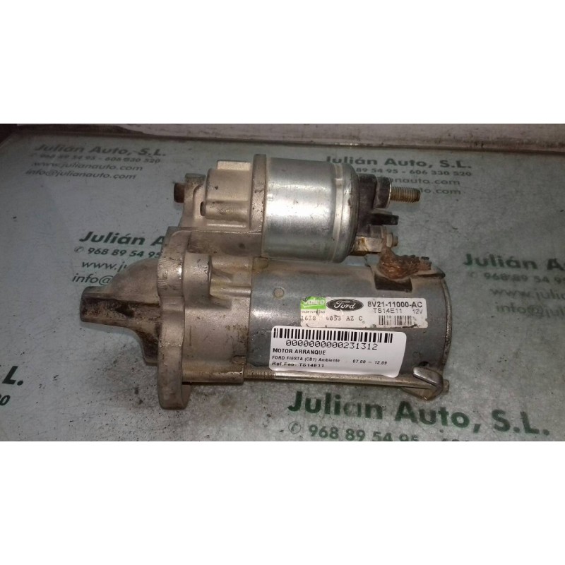 Recambio de motor arranque para ford fiesta (cb1) ambiente referencia OEM IAM TS14E11 8V2111000AC VALEO