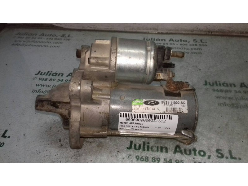 Recambio de motor arranque para ford fiesta (cb1) ambiente referencia OEM IAM TS14E11 8V2111000AC VALEO