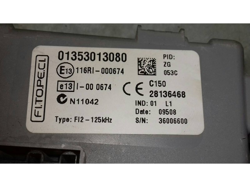 Recambio de caja reles / fusibles para citroen nemo sx referencia OEM IAM 01353013080 F12 125 116RI000674