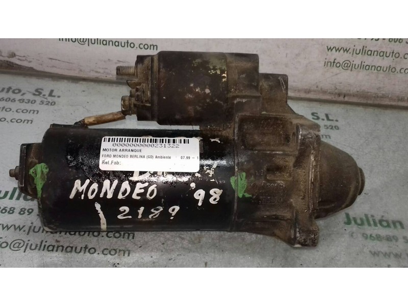 Recambio de motor arranque para ford mondeo berlina (gd) ambiente referencia OEM IAM   BOSCH Recambio de motor arranque para ford mondeo berlina (gd) ambiente referencia OEM IAM   BOSCH