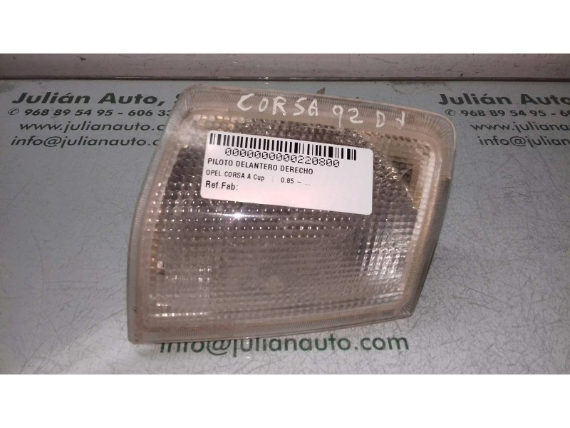 Recambio de piloto delantero derecho para opel corsa a cup referencia OEM IAM   