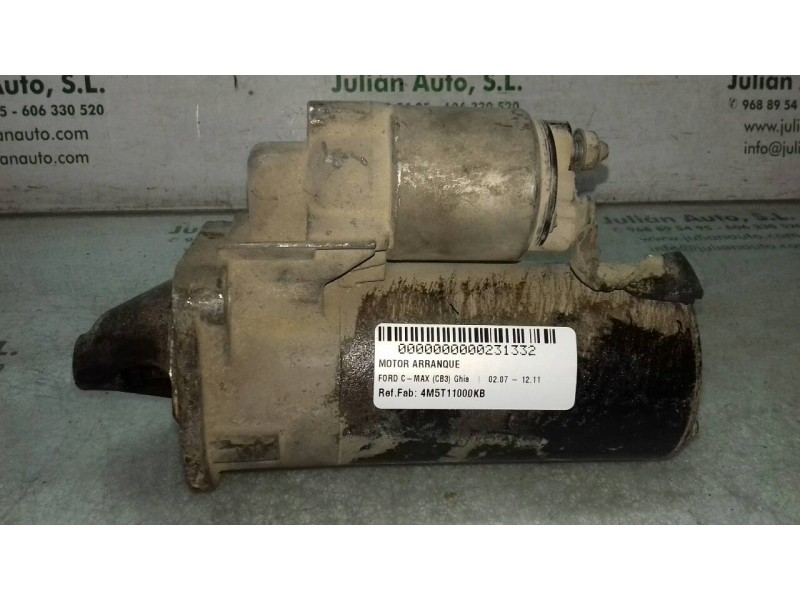 Recambio de motor arranque para ford c-max (cb3) ghia referencia OEM IAM 4M5T11000KB 0001109204 BOSCH