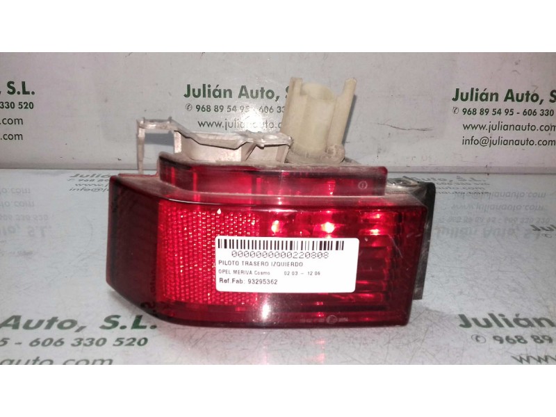 Recambio de faro antiniebla trasero izquierdo para opel meriva cosmo referencia OEM IAM 93295362  