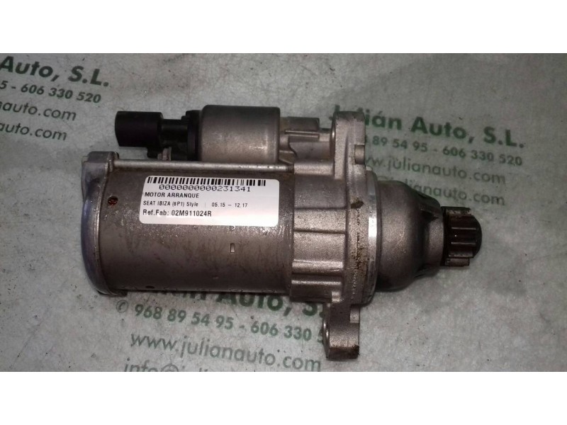 Recambio de motor arranque para seat ibiza (6p1) style referencia OEM IAM 02M911024R 0001177008 BOSCH