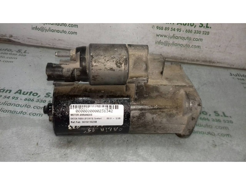 Recambio de motor arranque para skoda fabia (6y2/6y3) comfort referencia OEM IAM 001911023B 0001121032 BOSCH