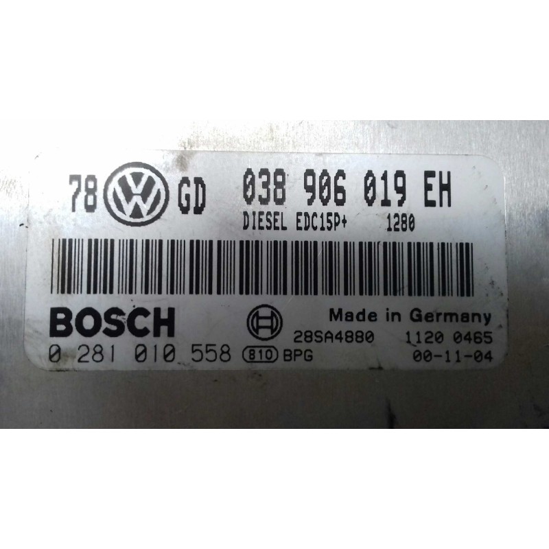 Recambio de centralita motor uce para volkswagen passat berlina (3b3) comfortline referencia OEM IAM 038906019EH 0281010558 BOSC
